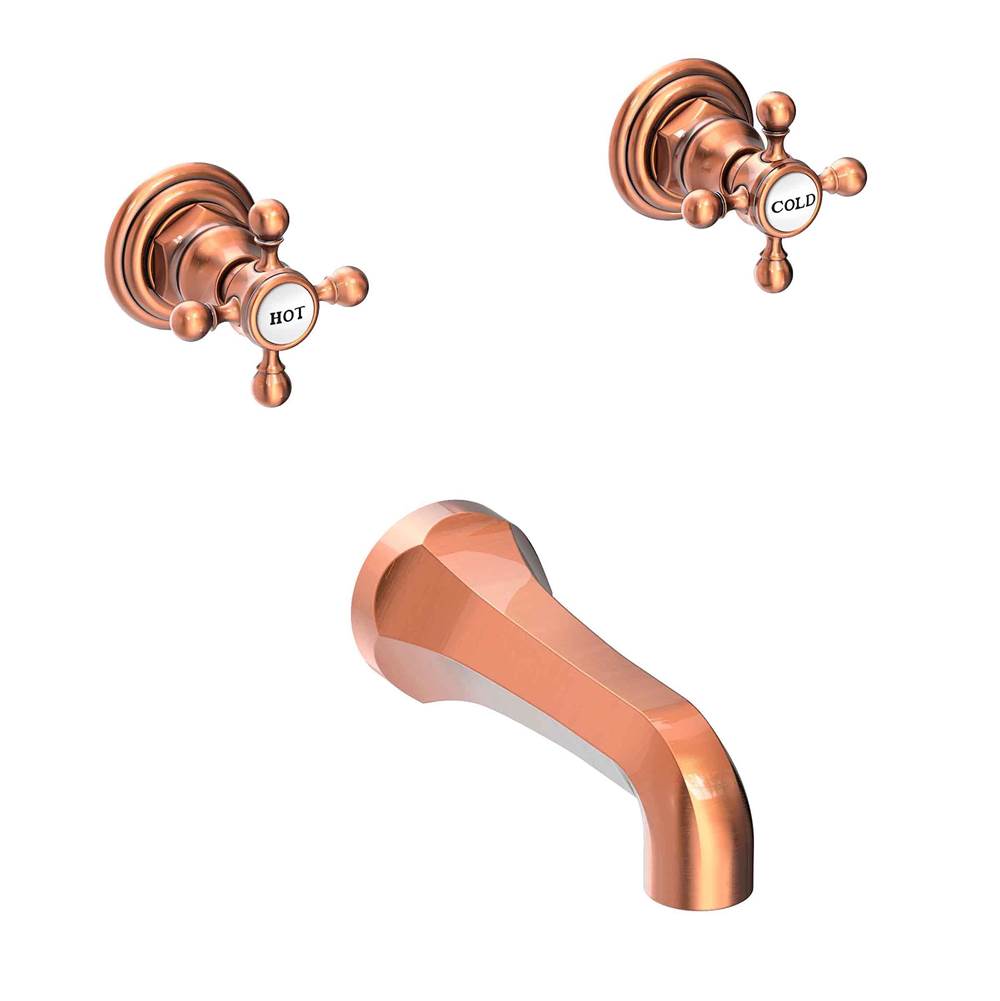 Newport Brass - Astor Wall Mount Tub Faucet - Antique Copper