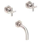 Newport Brass - East Linear Wall Mount Tub Faucet - Satin Nickel Pvd
