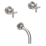 Newport Brass - East Linear Wall Mount Tub Faucet - Stainless Steel Pvd