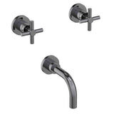 Newport Brass - East Linear Wall Mount Tub Faucet - Midnight Chrome