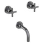 Newport Brass - East Linear Wall Mount Tub Faucet - Midnight Chrome