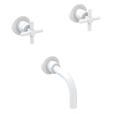 Newport Brass - East Linear Wall Mount Tub Faucet - Matte White