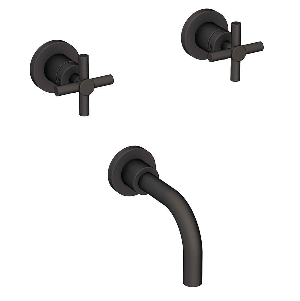 Newport Brass - East Linear Wall Mount Tub Faucet - Flat Black