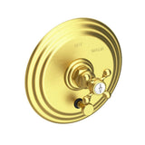 Newport Brass - Astor Balanced Pressure Tub & Shower Diverter Plate with Handle - Satin Brass Pvd