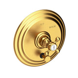 Newport Brass - Astor Balanced Pressure Tub & Shower Diverter Plate with Handle - Satin Gold Pvd