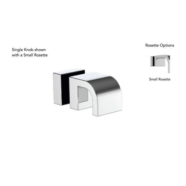 Neelnox - Collection Peninsular  Single Knob    Standard Rosette Finish: Matte White - Matte White