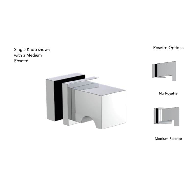 Neelnox - Collection UNIVERSAL A  Single Knob    Medium Rosette Finish: Matte White - Matte White