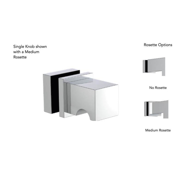 Neelnox - Collection UNIVERSAL A  Single Knob    Medium Rosette Finish: Matte White - Matte White