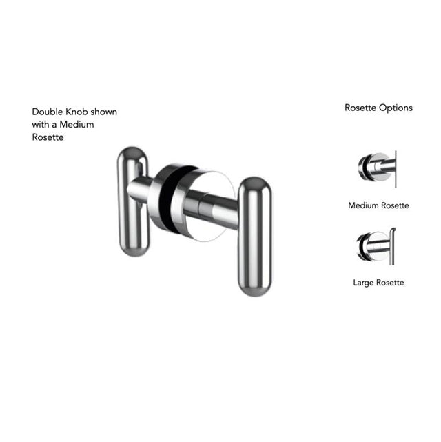 Neelnox - Collection Aire  Single Knob    Medium Rosette Finish: Matte White - Matte White