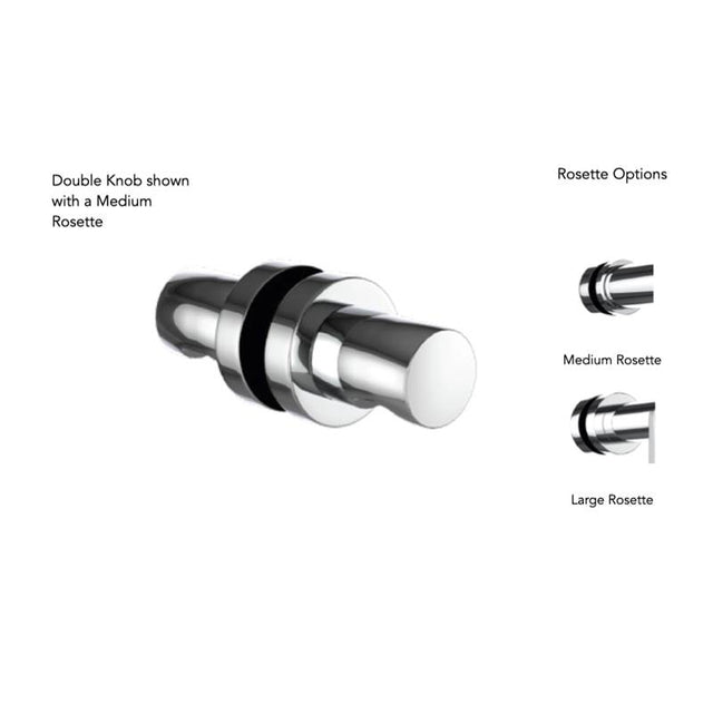 Neelnox - Collection BEAUMONT  Double Knob    Large Rosette Finish: Matte White - Matte White