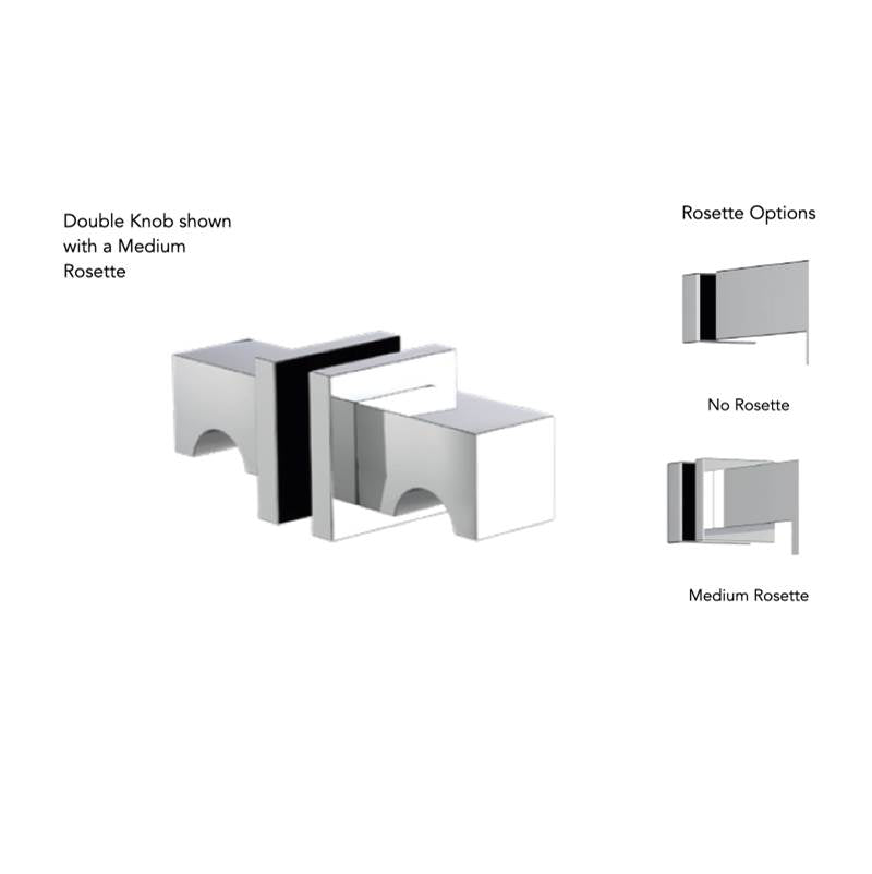 Neelnox - Collection UNIVERSAL B  Double Knob    No Rosette Finish: Matte White - Matte White