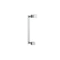 Neelnox - Collection RHYME 30'' Door Handle With Knob  Standard Rosette Finish: Matte White - Matte White