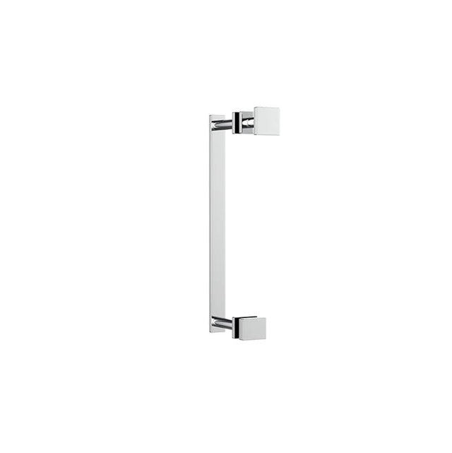 Neelnox - Collection RHYME 8'' Door Handle With Knob  Standard Rosette Finish: Matte White - Matte White