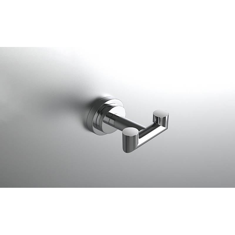 Neelnox - Collection Form Classic Robe Hook Double Finish: Matte White - Matte White
