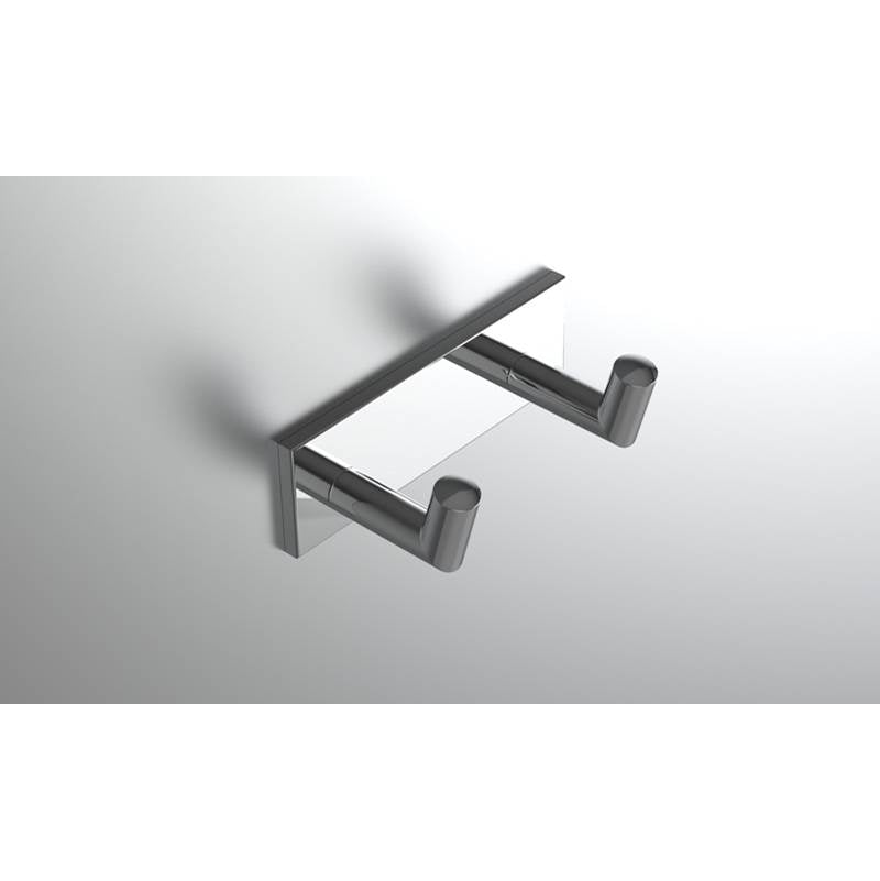 Neelnox - Collection Exponent Robe Hook Double Finish: Matte White - Matte White
