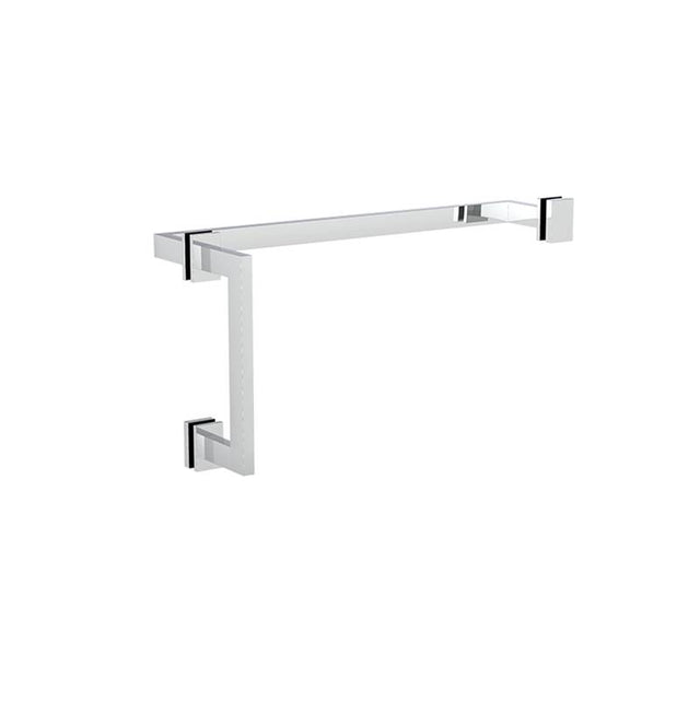 Neelnox - Collection ARGYLE 8x18'' Offset Door Handle   Standard Rosette Finish: Matte White - Matte White