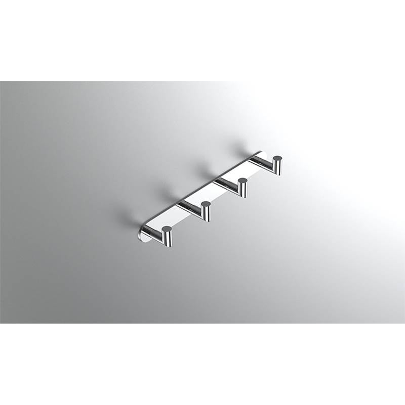Neelnox - Collection Form Moderne Robe Hook Quadruple Finish: Matte White - Matte White