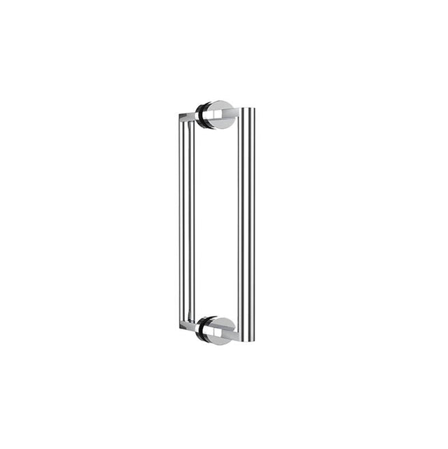 Neelnox - Collection Hugo 12'' Double Door Handle   Standard Rosette Finish: Matte White - Matte White