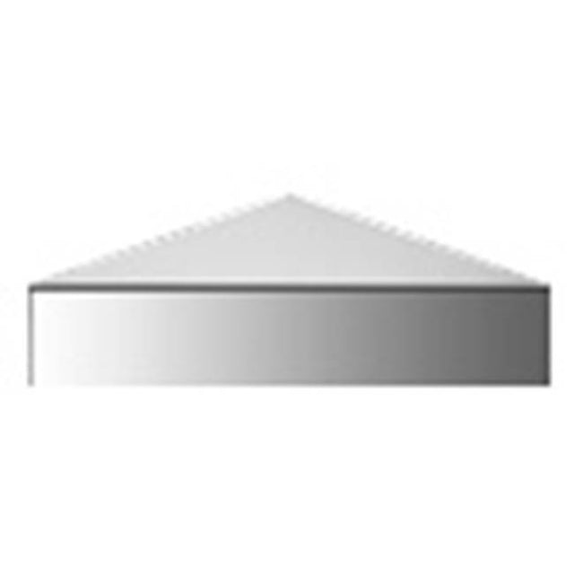 Neelnox - Series 300 Corner Shelf Size 7.5  x 7.5  x 1 1/4 inch Finish: Polished Rose Gold - Polished Rose Gold