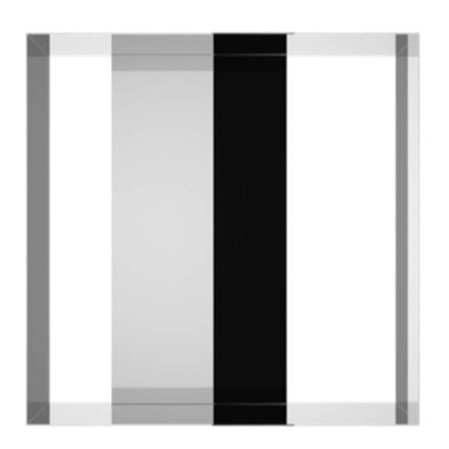 Neelnox - Series 400 Shadow Box Size 18 x 18 x 4 3/4 inch Finish: Matte White - Matte White