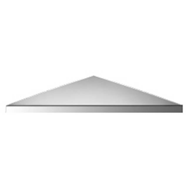 Neelnox - Series 300 Corner Shelf Size 10 3/4  x 10 3/4  x 5/8 inch Finish: Polished Rose Gold - Polished Rose Gold