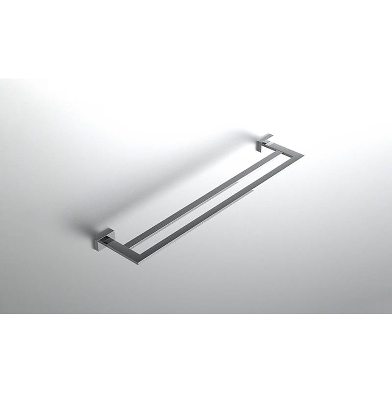 Neelnox - Collection Argyle Towel Bar Double Finish: Matte White - Matte White