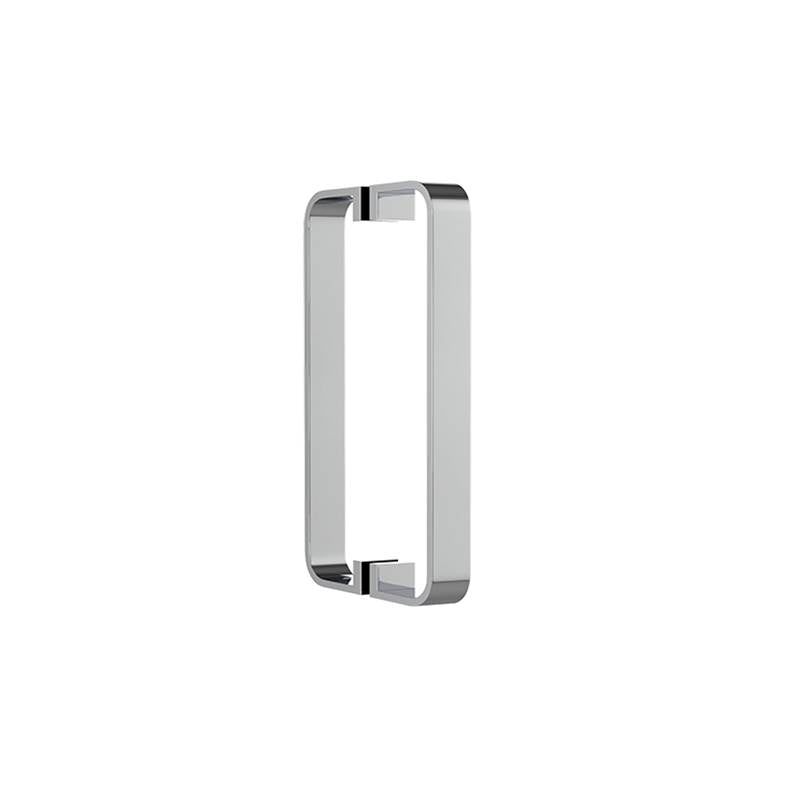 Neelnox - Collection Peninsular 8'' Double Door Handle   Standard Rosette Finish: Matte White - Matte White