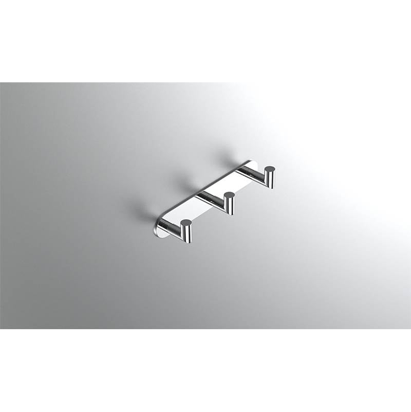 Neelnox - Collection Form Moderne Robe Hook Triple Finish: Matte White - Matte White