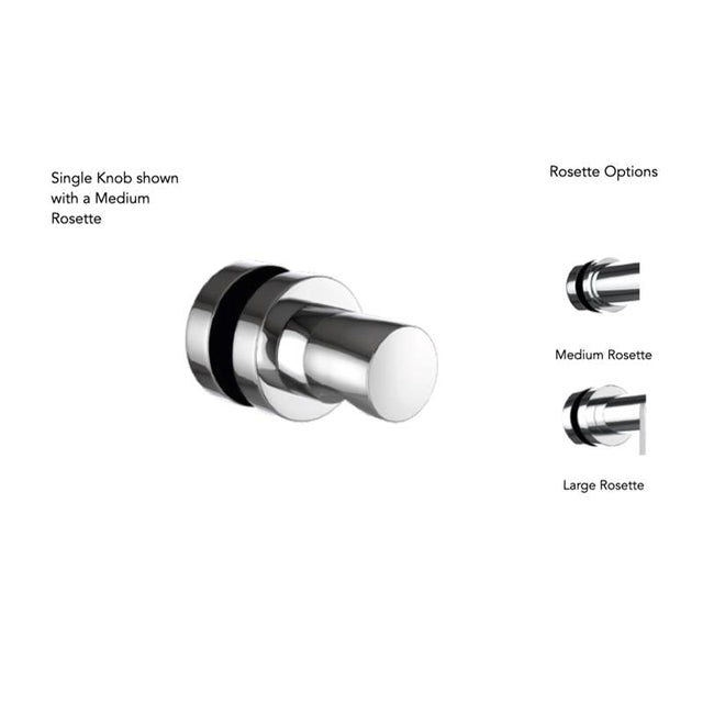 Neelnox - Collection BEAUMONT  Single Knob    Large Rosette Finish: Matte White - Matte White