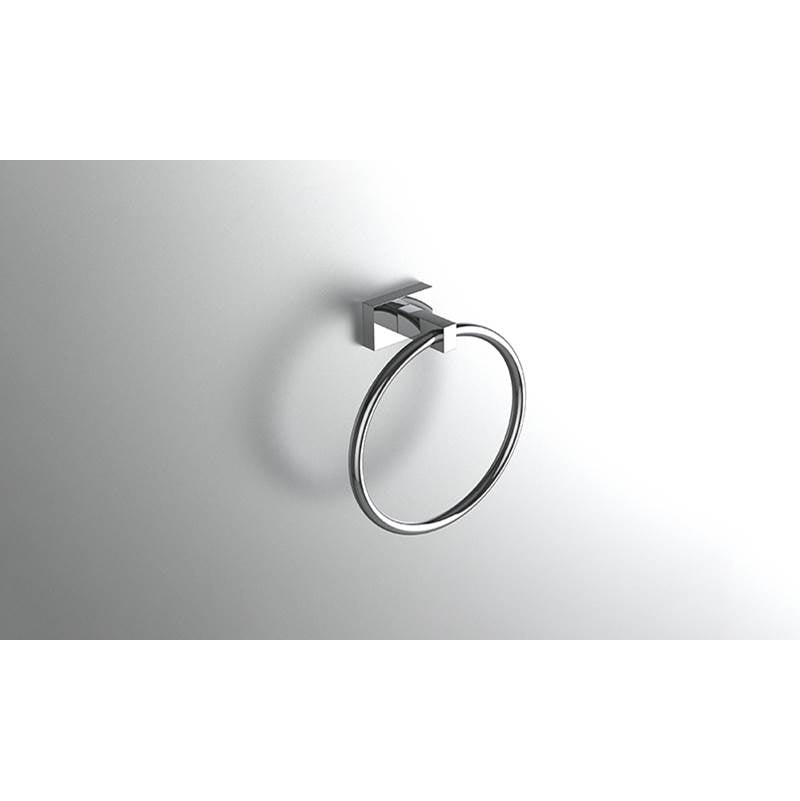 Neelnox - Collection Argyle Towel Ring Finish: Matte White - Matte White