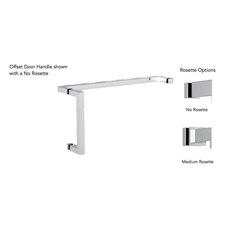 Neelnox - Collection UNIVERSAL B 8x24'' Shower Door Handle   No Rosette Finish: Matte White - Matte White