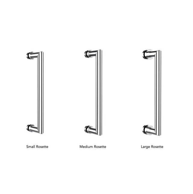 Neelnox - Collection FORM MODERNE 30'' Single Door Handle   Small Rosette Finish: Matte White - Matte White