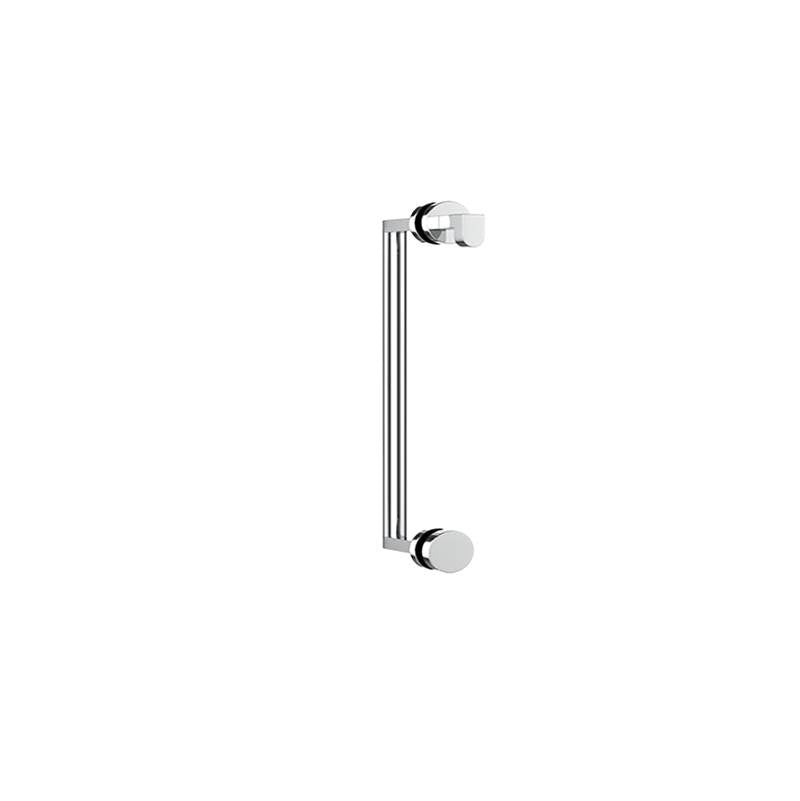 Neelnox - Collection Hugo 18'' Door Handle With Knob  Standard Rosette Finish: Matte White - Matte White