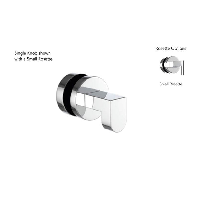 Neelnox - Collection Hugo  Single Knob    Standard Rosette Finish: Matte White - Matte White