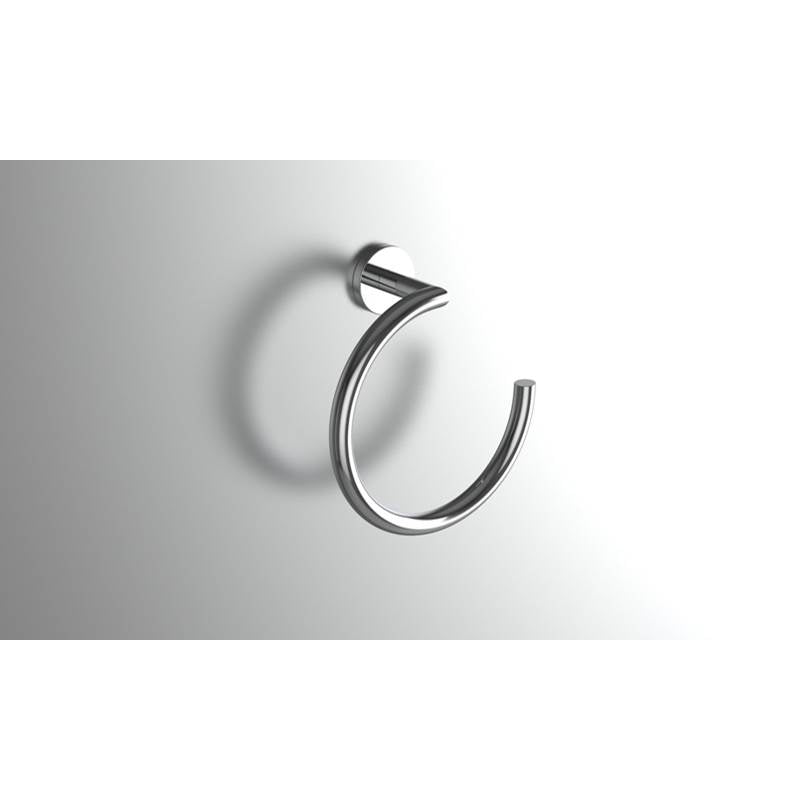 Neelnox - Collection Form Towel Ring Finish: Matte White - Matte White