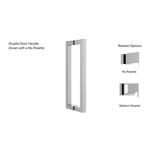 Neelnox - Collection UNIVERSAL B 24'' Shower Door Handle   No Rosette Finish: Matte White - Matte White