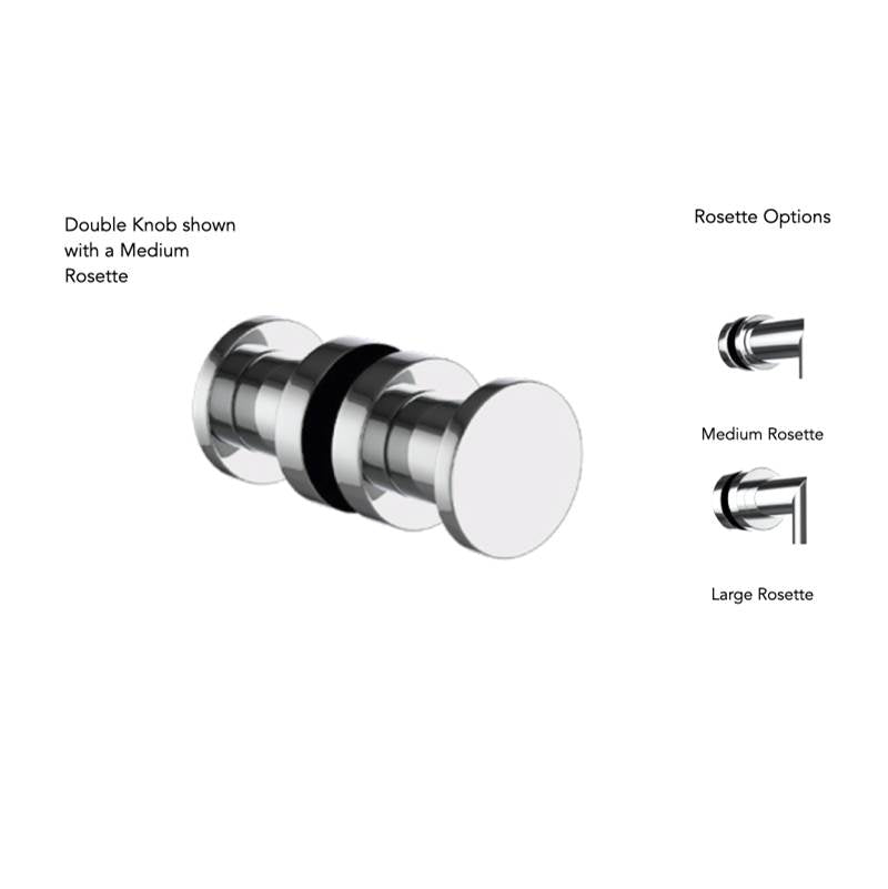 Neelnox - Collection FORM MODERNE  Double Knob    No Rosette Finish: Matte White - Matte White