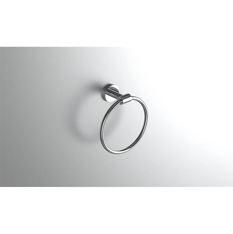 Neelnox - Collection Form Towel Ring Finish: Matte White - Matte White
