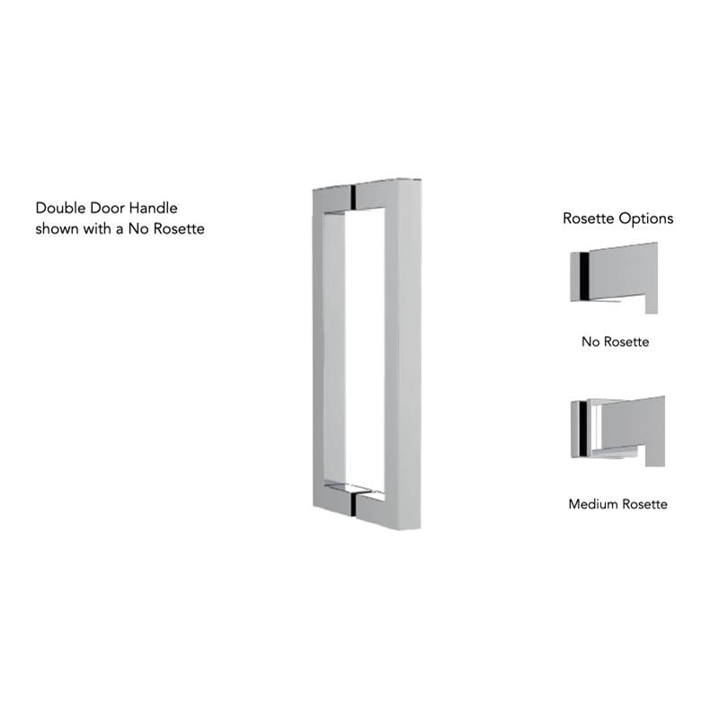 Neelnox - Collection UNIVERSAL A 18'' Shower Door Handle   No Rosette Finish: Matte White - Matte White