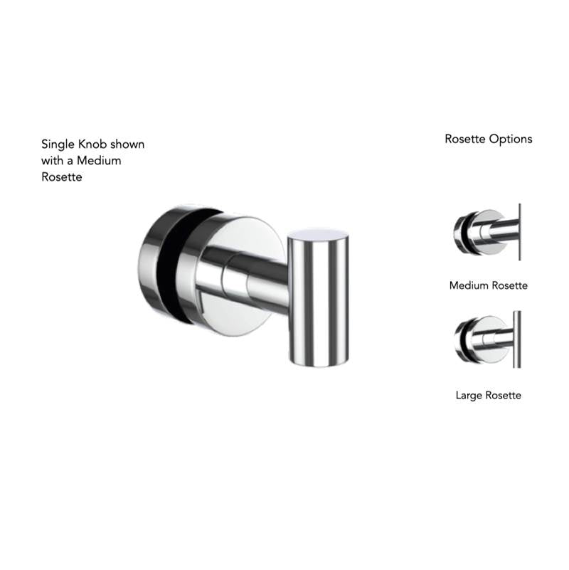 Neelnox - Collection MASTERPIECE  Single Knob    Large Rosette Finish: Matte White - Matte White