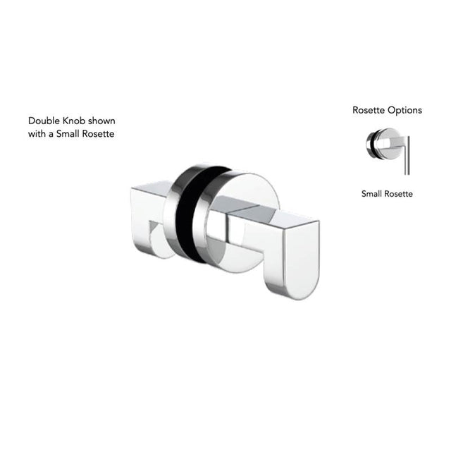 Neelnox - Collection Hugo  Double Knob    Standard Rosette Finish: Matte White - Matte White