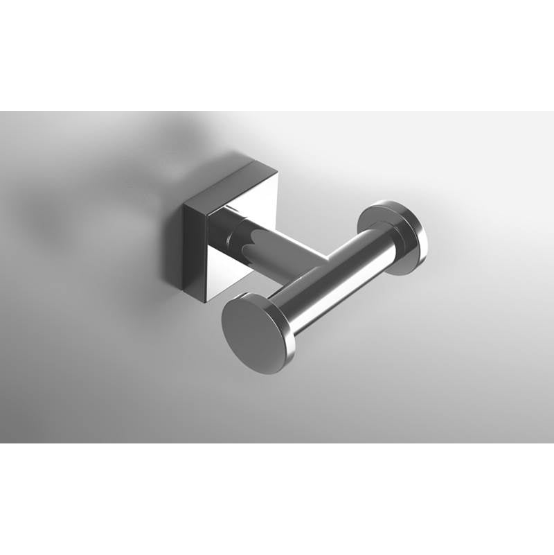 Neelnox - Collection Navigator Robe Hook Double Finish: Matte White - Matte White