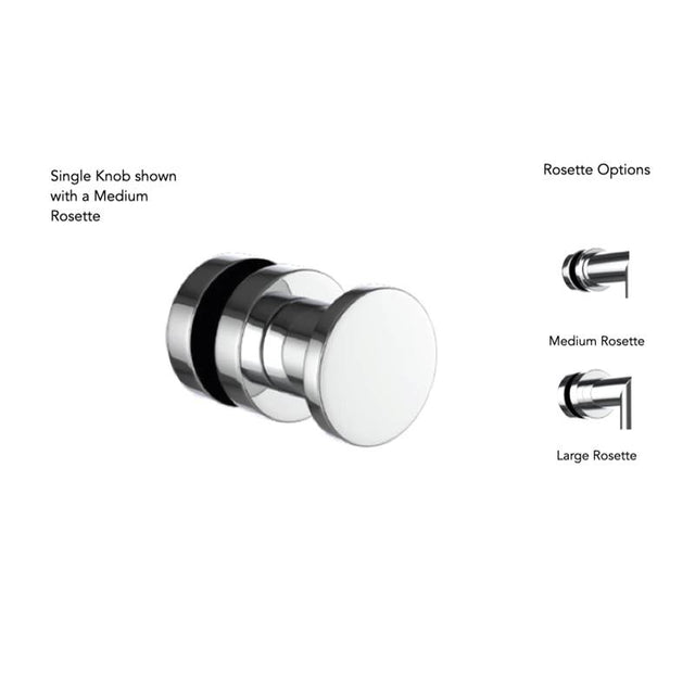 Neelnox - Collection FORM MODERNE  Single Knob    Medium Rosette Finish: Matte White - Matte White