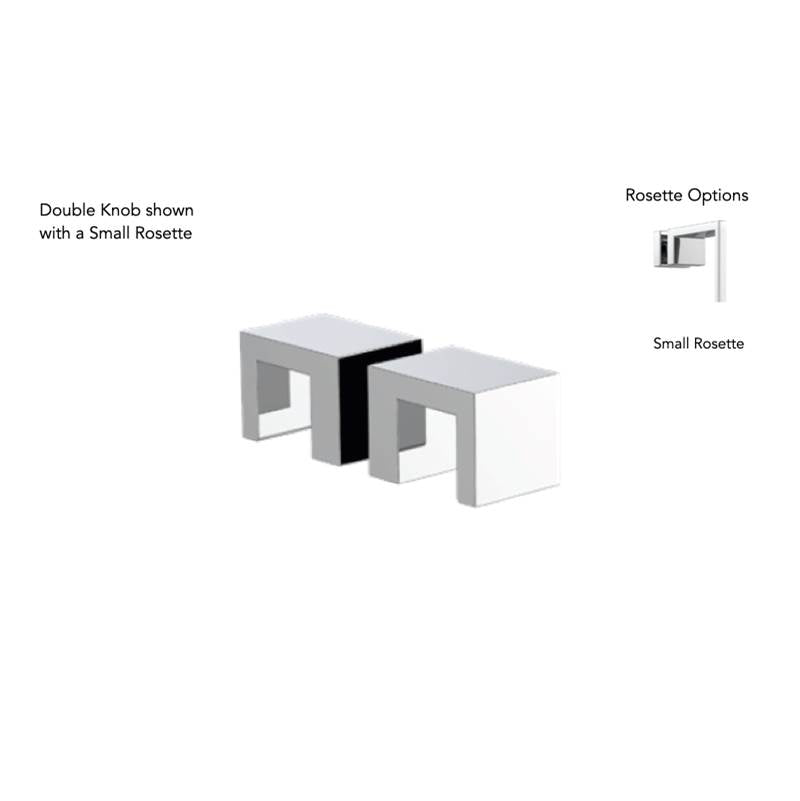 Neelnox - Collection Avant Garde  Double Knob    Standard Rosette Finish: Matte White - Matte White