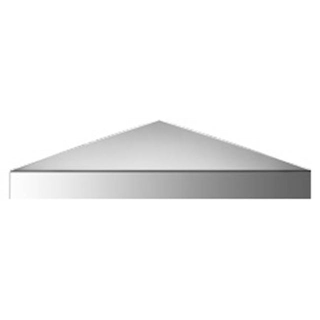 Neelnox - Series 300 Corner Shelf Size 10 3/4  x 10 3/4  x 1 1/4 inch Finish: Polished Rose Gold - Polished Rose Gold