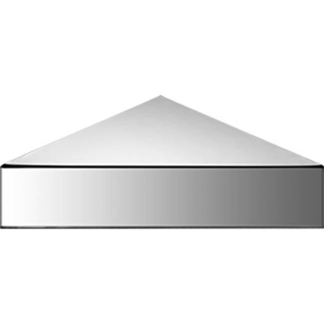 Neelnox - Series 300 Corner Shelf Size 9  x 9  x 1 1/4 inch Finish: Brushed Modern Bronze - Brushed Modern Bronze