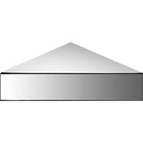 Neelnox - Series 300 Corner Shelf Size 9  x 9  x 1 1/4 inch Finish: Brushed Modern Bronze - Brushed Modern Bronze