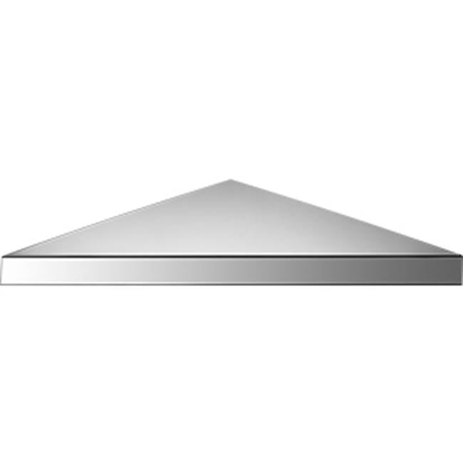 Neelnox - Series 300 Corner Shelf Size 10 3/4  x 10 3/4  x 5/8 inch Finish: Brushed Modern Bronze - Brushed Modern Bronze