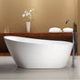 Neptune Rouge - Freestanding One Piece MALAGA 32x66, Chrome Drain, White - White