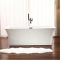 Neptune Rouge - Freestanding One Piece LONDON 30x60, Chrome Drain, White - White